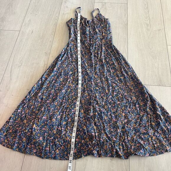 ROLLAS MIDSUMMER COAST FLORAL DRESS - BLUE size XS - Picture 2 of 9